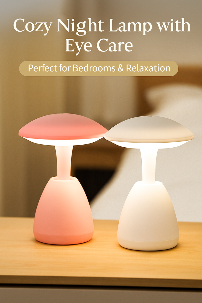 "Cozy Night Lamp with Eye Care – Perfect for Bedrooms & Relaxation"