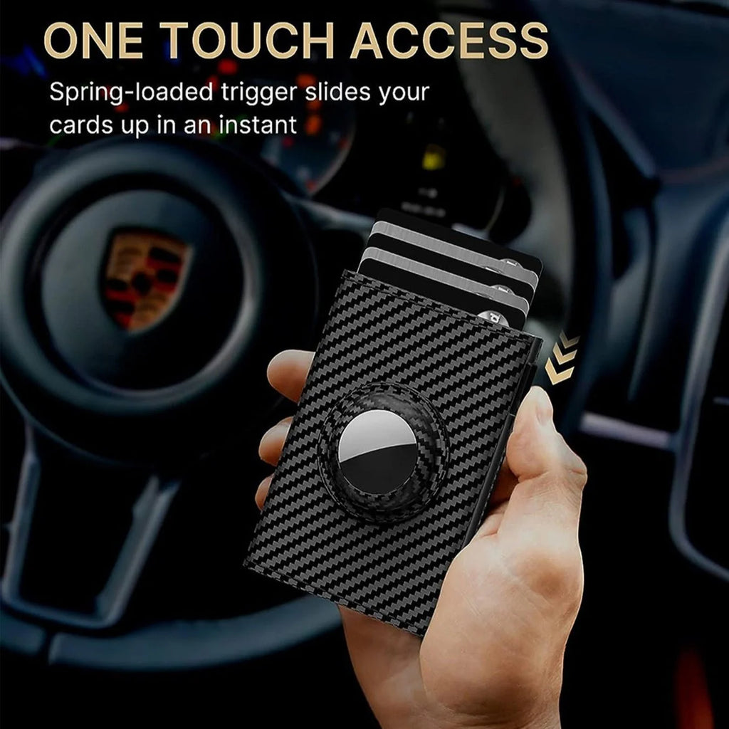 "SlimGuard™ Men’s Ultra-Thin Smart Wallet – RFID Protection & Sleek Card Holder"
