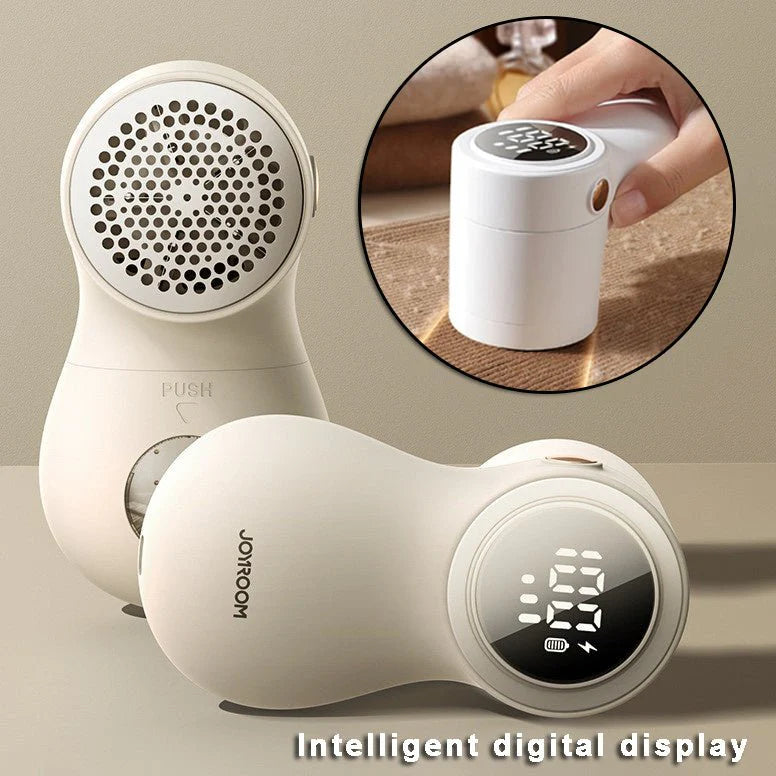 "Smart Electric Lint Remover – LED Display, USB Rechargeable & Fast Fabric Care"