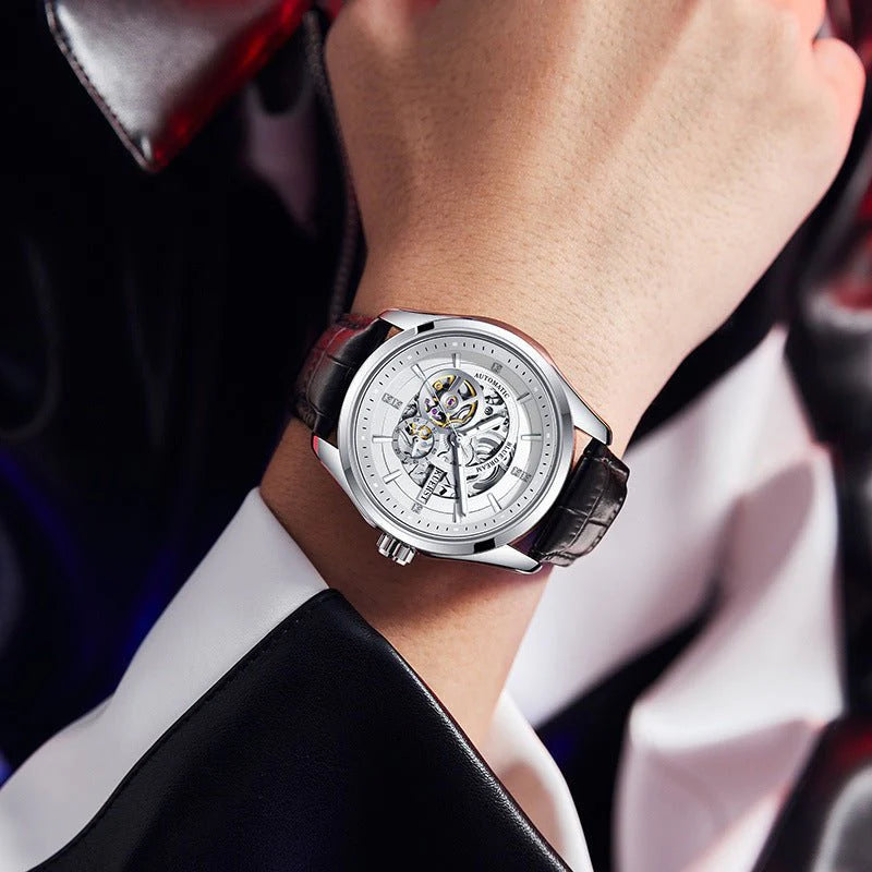 "Strong Luminous Automatic Mechanical Watch – Waterproof, Stylish & Built for Every Occasion" ⌚✨