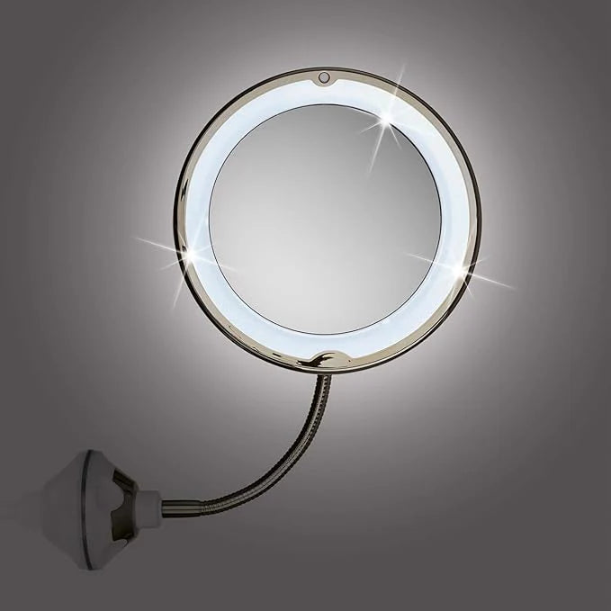 "FlexiView™ Ultra Flexible Mirror – 360° Adjustable, Clear HD Reflection for Perfect Grooming"